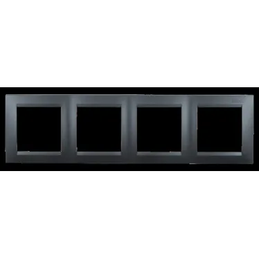 Рамка универсальная 4 поста графит