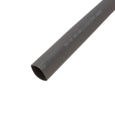 Термоусаживаемая трубка двухстенная клеевая 15,9 7,95 мм черн уп. 10 шт. по 1 м, REXANT