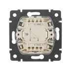 VALENA Переключатель одноклавишный с подсветкой в рамку слоновая кость