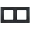ETIKA Рамка 2 поста антрацит