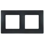 ETIKA Рамка 2 поста антрацит