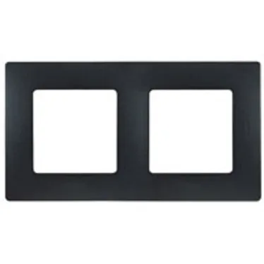 ETIKA Рамка 2 поста антрацит