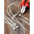 Хомут P6.6 стандартный белый 4.8x300 (100шт) FlexLock PROxima