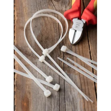 Хомут P6.6 стандартный белый 4.8x300 (100шт) FlexLock PROxima