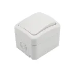 Выключатель одноклавишный Mini OG IP54, о/у, белый