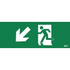 Этикетка самоклеящаяся 240х90мм ''Фигура/стрелка вниз влево'' IEK