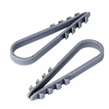 Дюбель-хомут нейлоновый 11-18 мм, круглый, серый (100 шт/уп)