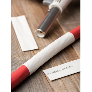 Трубка термоусаживаемая ТУТ нг 14/7 белая в отрезках по 1м PROxima