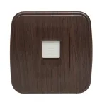 Розетка RJ-45 1-местная ОП Минск 1А 120В темное дерево