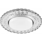 Светильник ДВО-15w GX53 без лампы со светодиодной подсветкой 4000К прозрачный хром