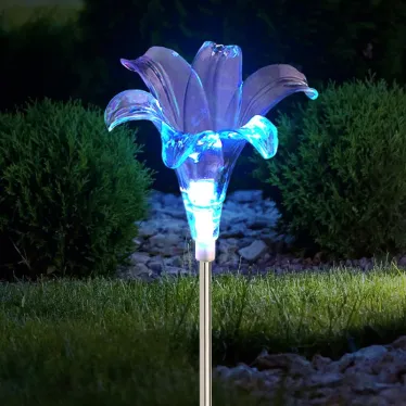 Светильник уличный Лилия на солнечных батареях садовый 75 см ERASF22-19 ЭРА