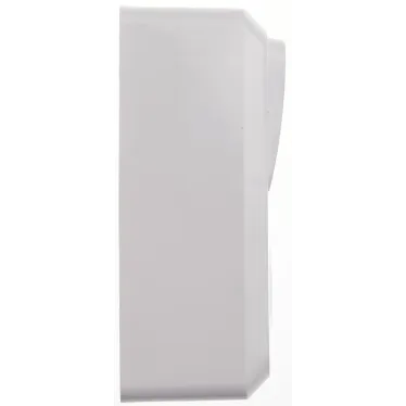 ЭТЮД блок открытой установки Розетка с зеземлением со шторками + Выключатель 1-клавиш., белый