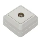 Рим Розетка телевизионная TV 75Ом 5-862МГц белая