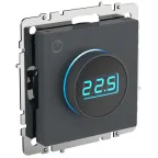 BRITE Термостат электронный с индикацией ТС10-1-БрМ маренго IEK