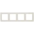 15 Рамка на 4 поста слоновая кость