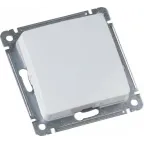 MASTER Звонковая кнопка одноклавишная скрытой установки, в рамку, белый