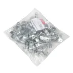 Скоба металлическая двухлапковая d25-26мм (100шт) PROxima