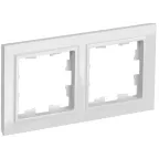 BRITE Рамка 2 поста РУ-2-БрБ белый