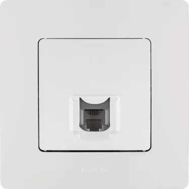 ETIKA Розетка телефонная RJ11 белая