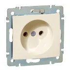 VALENA Розетка без заземления без шторок в рамку слоновая кость