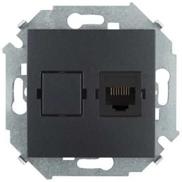 Розетка комп RJ45 кат.5е Systimax графит