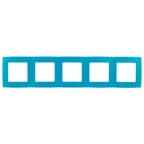 Рамка на 5 постов, Эра12, голубой, 12-5005-28