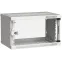 Шкаф LINEA WE 6U 550x350мм дверь стекло серый