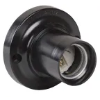 Пкб27-04-К21 Патрон потолочный карболитовый, Е27, черный, индивидуальный пакет, IEK