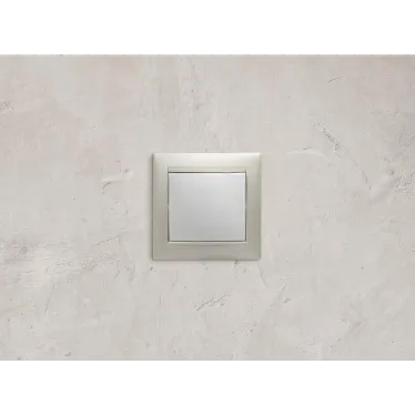 Выключатель одноклавишный, в рамку, белый