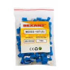 Клемма плоская изолир РПи-п 2.5-(4.8) РПИп 2-5-0,8 штекер 4.8 мм 1.5-2.5 кв мм синяя, REXANT