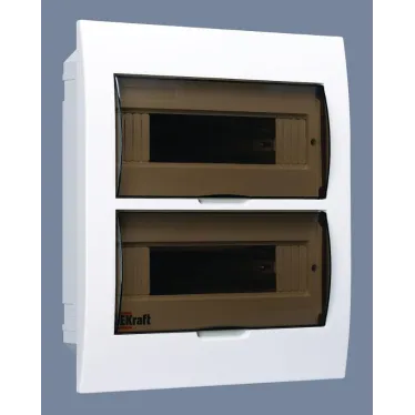 Щит распределительный встраиваемый ЩРВ-П-24 IP41 пластиковый прозрачная дверь