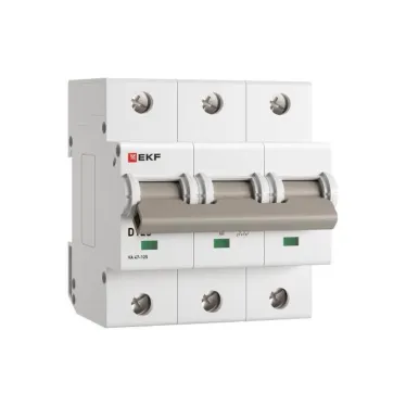 Выключатель автоматический трехполюсный 125А D ВА47-125