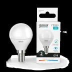 Лампа светодиодная LED 10 Вт 730 лм 4100К шар P45 нейтральный E14 AC 220В Elementary Gauss