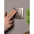 Валенсия лицевая панель выключателя 2-кл. проходного 10А кашемир