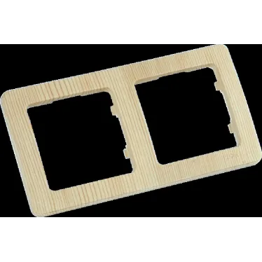 MASTER Рамка на 2 поста, сосна