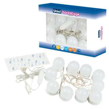 Светильник светодиодный, с диммером. Серия Backstage. ULM-F50-8W/SW/10/DIM IP20 WHITE Теплый свет(3000К)/Белый свет(4000К)/Дневной свет(6500К). Белый. TM .