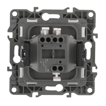 Выключатель, 10АХ-250В, Эра12, слоновая кость,12-1101-02