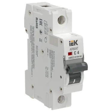 ARMAT Автоматический выключатель без теплового расцепителя M10N-MA 1P C 4А IEK