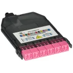 Кассета для кросса HD. OM4. MTP Female. 6xLC-Duplex (12 ОВ)