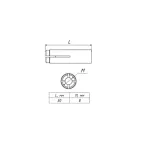 Анкер стальной забивной М8
