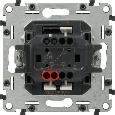 Valena ALLURE Переключатель 10АХ 250В с подсветкой с лицевой панелью безвинтовые зажимы антрацит