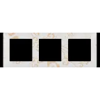 Valena LIFE Рамка 3 поста Ампир белый универсальная