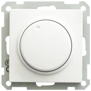 Диммер поворотный 300ВТ механизм белый