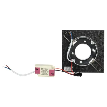 Встраиваемый светильник со светодиодной подсветкой DK LD50 WH/BK GX53 белый черный