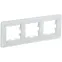 BRITE Рамка 3 поста РУ-3-2-Бр стекло белый RE IEK