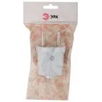 Вилка б/з прямая 10A белая Vx1-W