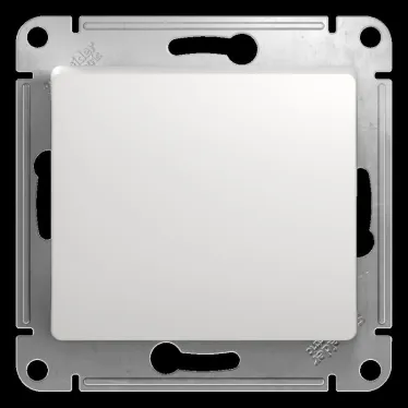 Выключатель одноклавишный, в рамку, белый схема 1