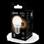 Лампа светодиодная LED 9.5 Вт 890 лм 3000К шар P45 теплый E27 AC 220В Black Gauss