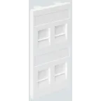 Connect Адаптер на 4 RJ45 CJ545U(FM) CJ546U(FM) шторки CIMA-модуль 52x108мм SC алюминий