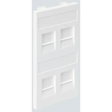 Connect Адаптер на 4 RJ45 CJ545U(FM) CJ546U(FM) шторки CIMA-модуль 52x108мм SC алюминий